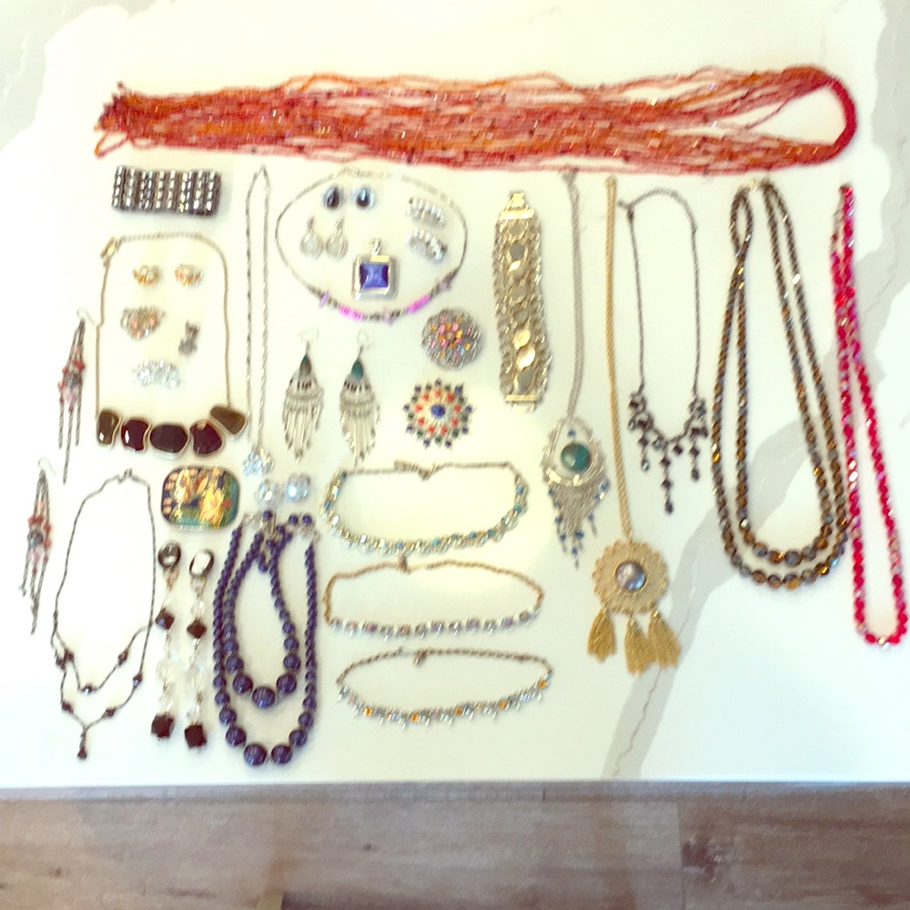 Vintage jewelry LOT rhinestones Austrian crystal